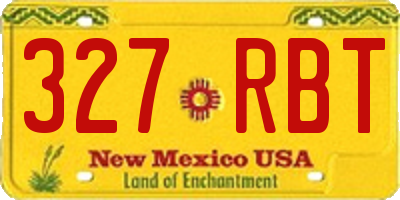 NM license plate 327RBT