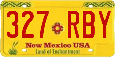 NM license plate 327RBY