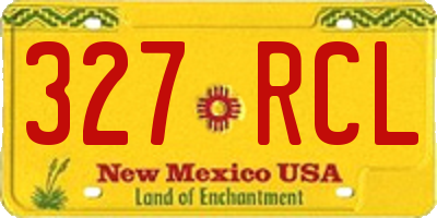 NM license plate 327RCL