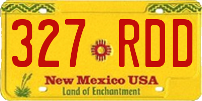NM license plate 327RDD