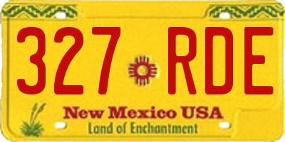 NM license plate 327RDE