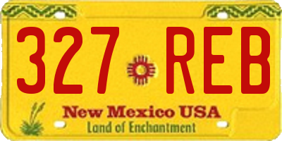 NM license plate 327REB
