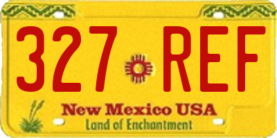 NM license plate 327REF