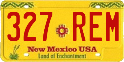 NM license plate 327REM