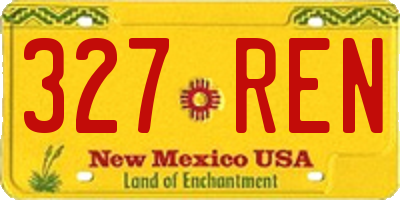 NM license plate 327REN