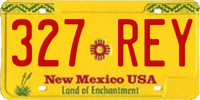 NM license plate 327REY