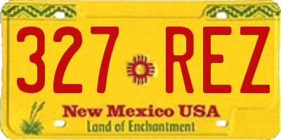 NM license plate 327REZ