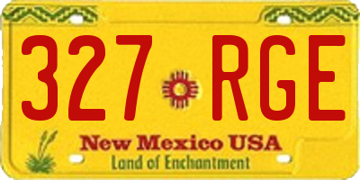 NM license plate 327RGE