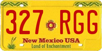 NM license plate 327RGG