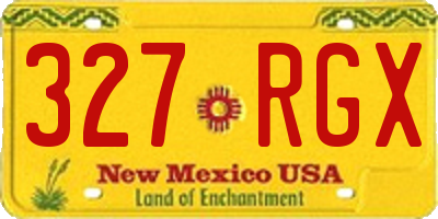 NM license plate 327RGX