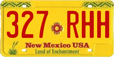 NM license plate 327RHH