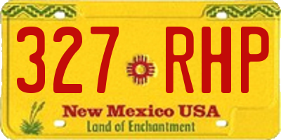 NM license plate 327RHP
