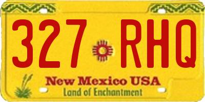 NM license plate 327RHQ