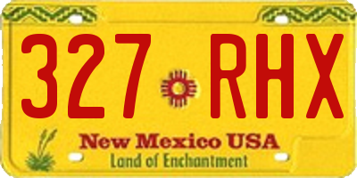 NM license plate 327RHX