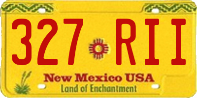 NM license plate 327RII