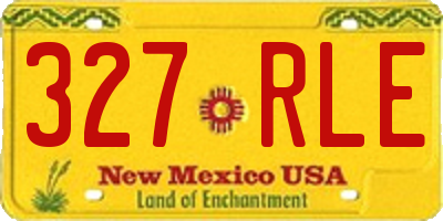 NM license plate 327RLE