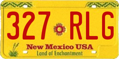 NM license plate 327RLG
