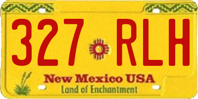 NM license plate 327RLH