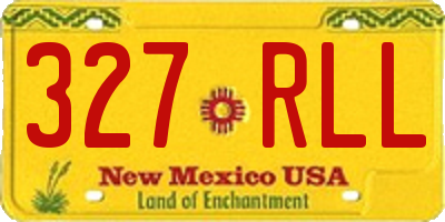 NM license plate 327RLL