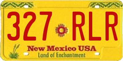 NM license plate 327RLR