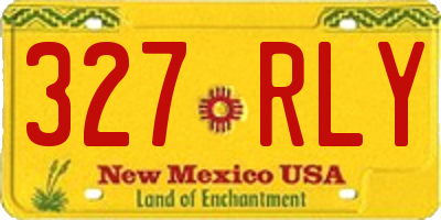 NM license plate 327RLY
