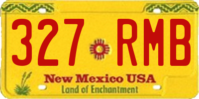 NM license plate 327RMB