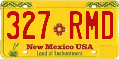 NM license plate 327RMD