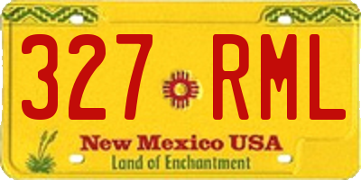 NM license plate 327RML