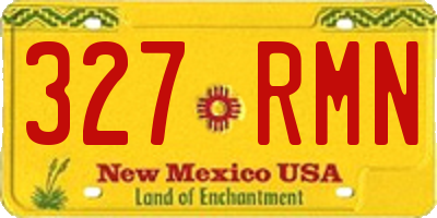 NM license plate 327RMN