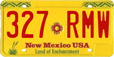 NM license plate 327RMW