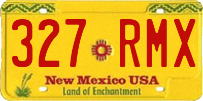 NM license plate 327RMX