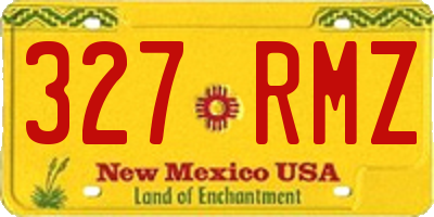 NM license plate 327RMZ