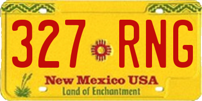 NM license plate 327RNG