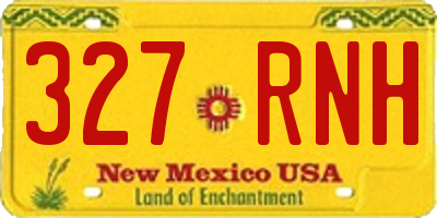 NM license plate 327RNH