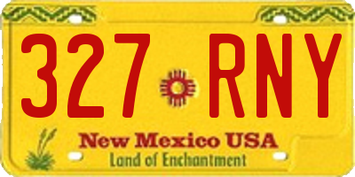 NM license plate 327RNY