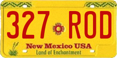 NM license plate 327ROD