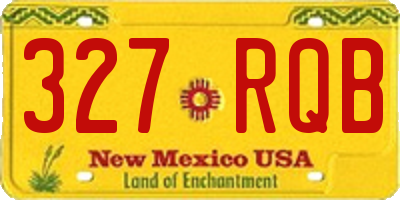 NM license plate 327RQB
