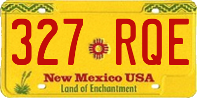 NM license plate 327RQE