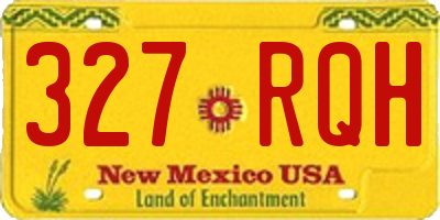 NM license plate 327RQH