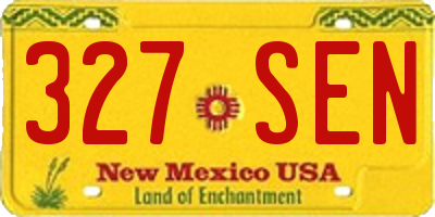 NM license plate 327SEN