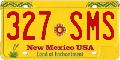 NM license plate 327SMS