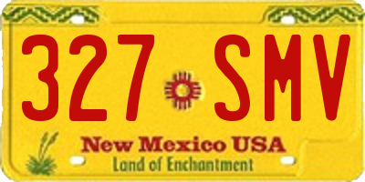 NM license plate 327SMV