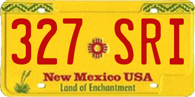 NM license plate 327SRI
