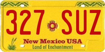 NM license plate 327SUZ