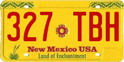 NM license plate 327TBH