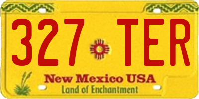 NM license plate 327TER