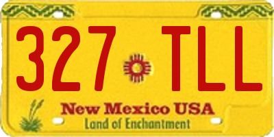 NM license plate 327TLL