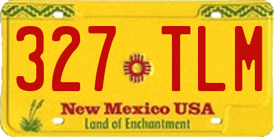NM license plate 327TLM