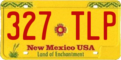 NM license plate 327TLP