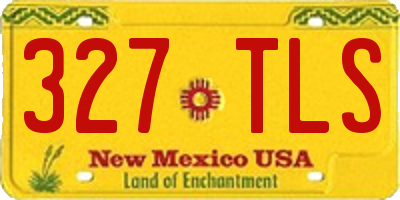 NM license plate 327TLS
